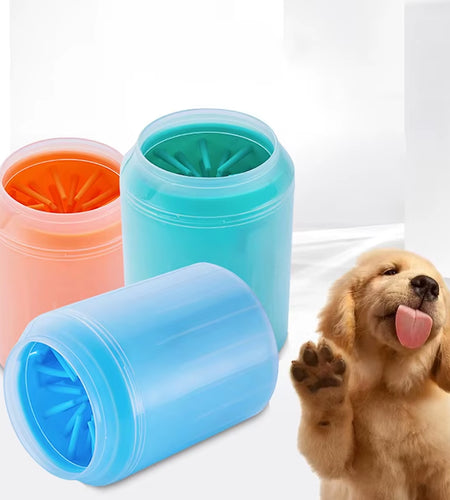 Dog Paw Cleaner Cup Soft Silicone Combs Portable Outdoor Pet Foot Washer Paw Clean Brush Quickly Wash Foot Cleaning Bucket