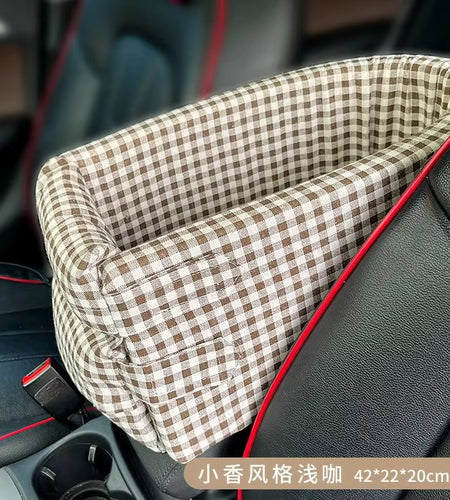 Car Central Dog Car Seat Bed Portable Dog Carrier for Small Dogs and Cats Safety Travel Bag Accessories